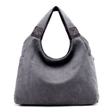 Load image into Gallery viewer, Solid Totes Women Bag Canvas Zipper Handbag