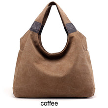 Load image into Gallery viewer, Solid Totes Women Bag Canvas Zipper Handbag