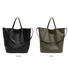 Load image into Gallery viewer, Vegan Leather Casual Fashion Tote Handbags